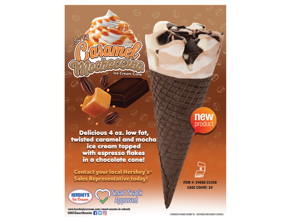 Caramel Mochaccino Cone Sell Sheet