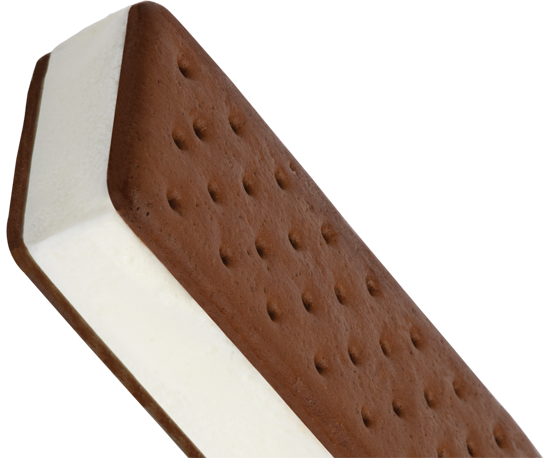 Vanilla ice cream sandwich.